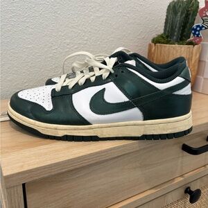 Vintage Green Authentic Nike Dunks